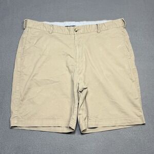Peter Millar Crown Sport Khaki Golf Shorts Mens 36 Pima Cotton Stretch Active